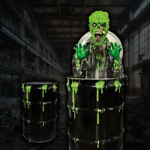 Toxic Barrel Blaster : Poison Props Animatronic Prop