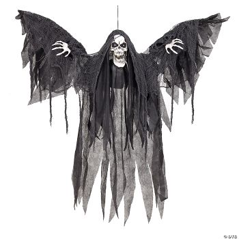 3 FT ANIMATED HANGING REAPER WITH WINGS