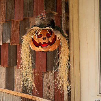 2 FT HANGING PUMPKIN HEAD