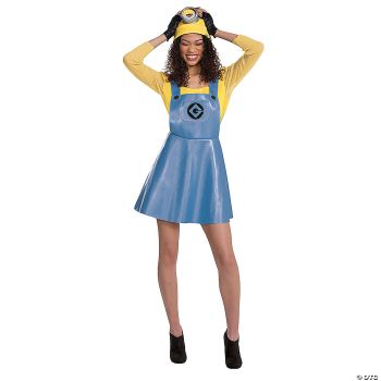 MINION FEMALE DELUXE ADULT (STUART) M - Medium