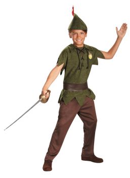 Boy's Peter Pan Classic Costume - Child S (4 - 6)