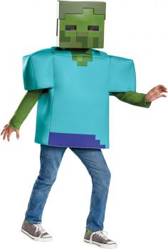 Boy's Zombie Classic Costume - Minecraft - Child L (10 - 12)