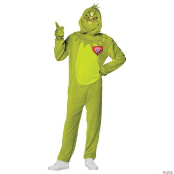 DELUXE GRINCH JUMPSUIT ADULT MEDIUM - Medium