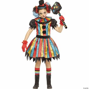 CHLD CARNY CLOWN MED 8-10 - Child Medium