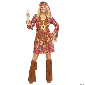 FLOWER POWER HIPPIE AD MD/LG 10-14 - M - L