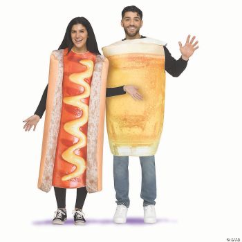 ADLT HOTDOG & BEER ADLT COSTUME