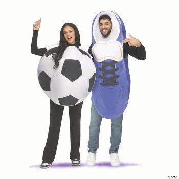 ADLT SOCCER BALL & CLEAT COSTUME