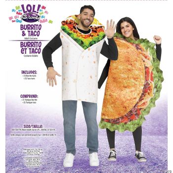 ADLT BURRITO & TACO COSTUME