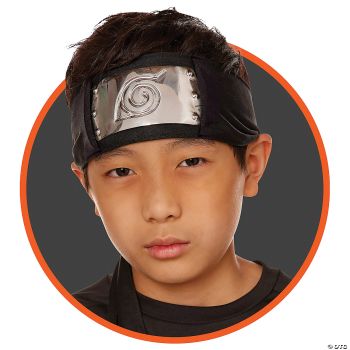 NARUTO HIDDEN LEAF HEADBAND BLK