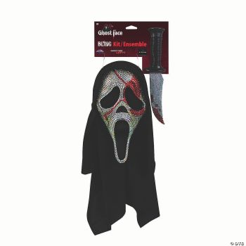 GHOSTFACE BLING MASK & KNIFE