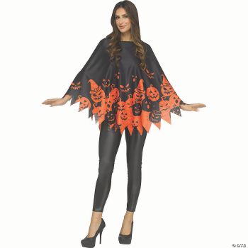 PUMPKIN CLASSIC PONCHO ADLT