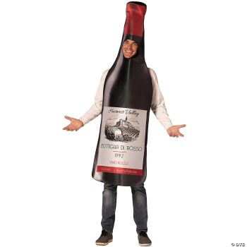 ADLT GET REAL BOTTLE OF RED WINE - One Size Fits Most