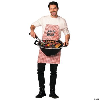 ADLT GRILL MASTER APRON W/BBQ CSTM