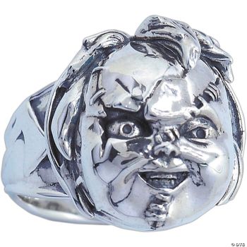 SCARRED CHUCKY-STERLING SILVER RING 10 - 10