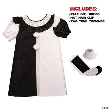 PALE GIRL COSTUME MEDIUM - Medium