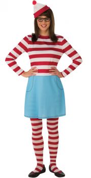 Women's Where's Waldo Wenda Costume - Adult OSFM