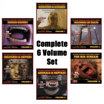 The Adam Johnston Sound Effects Library (All 6 Volumes)