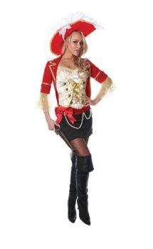 Lace Pirate Costume - Adult Large