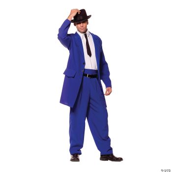 Zoot Suit Adult Blue Std