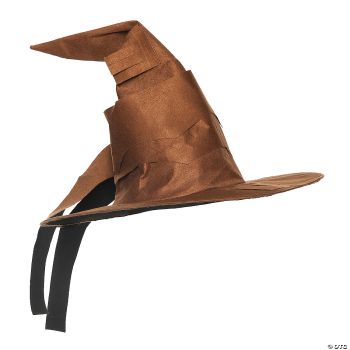 WIZARD HAT CURVED BROWN