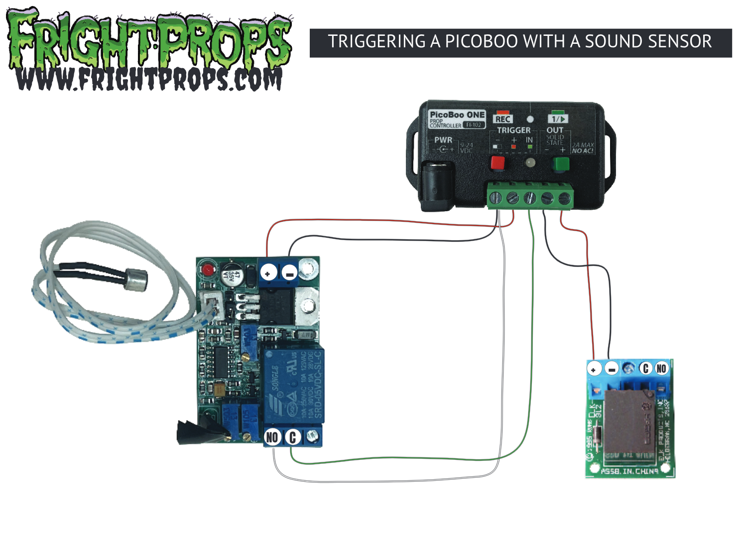 Triggering a PicoBoo with a Sound Sensor