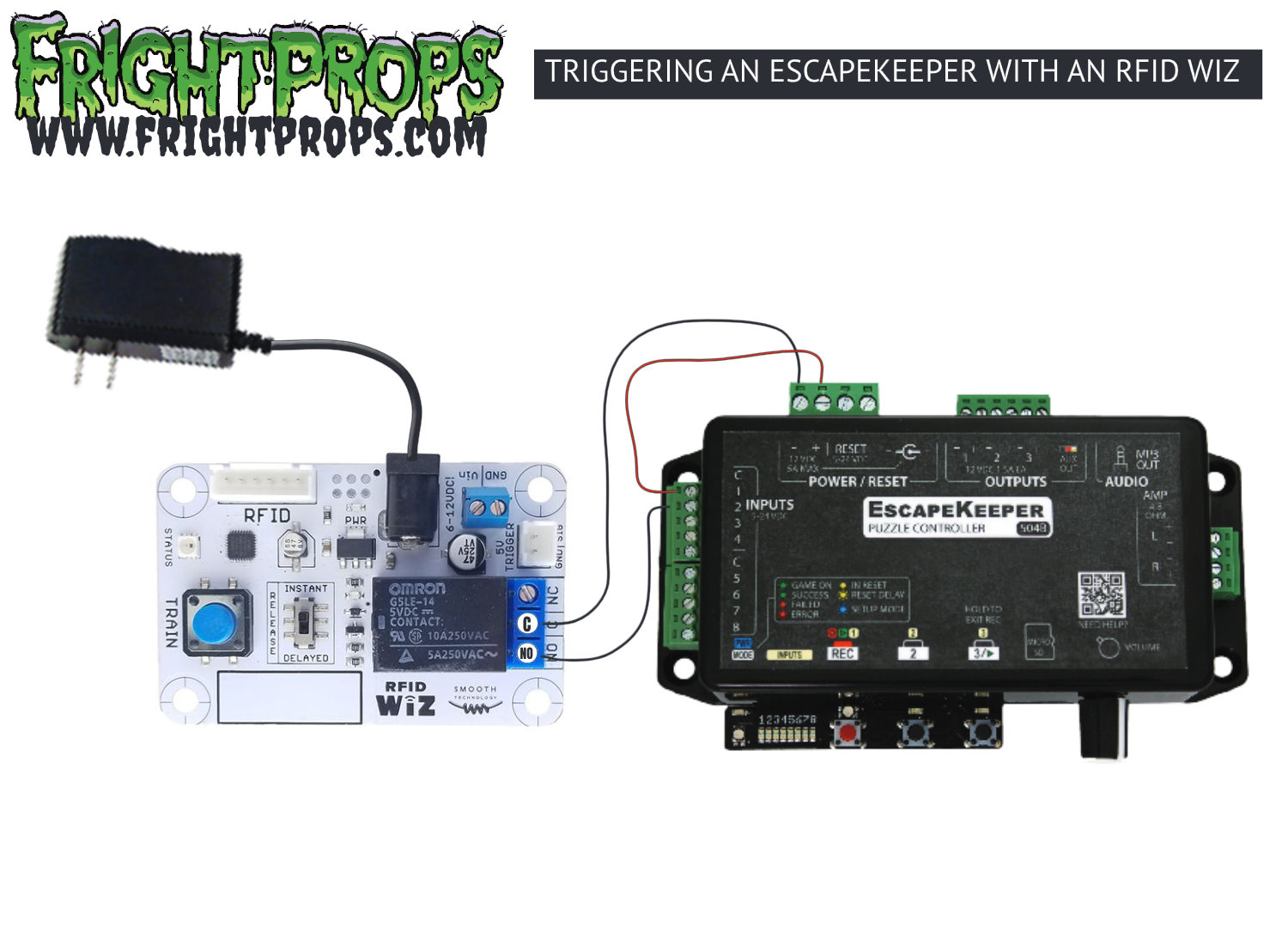 Triggering an EscapeKeeper with RFID Wiz