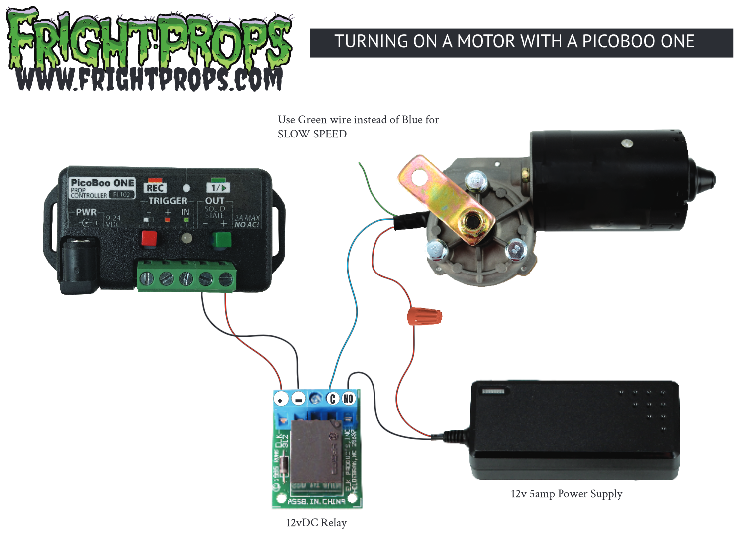 Turning on a Motor with a PicoBoo One